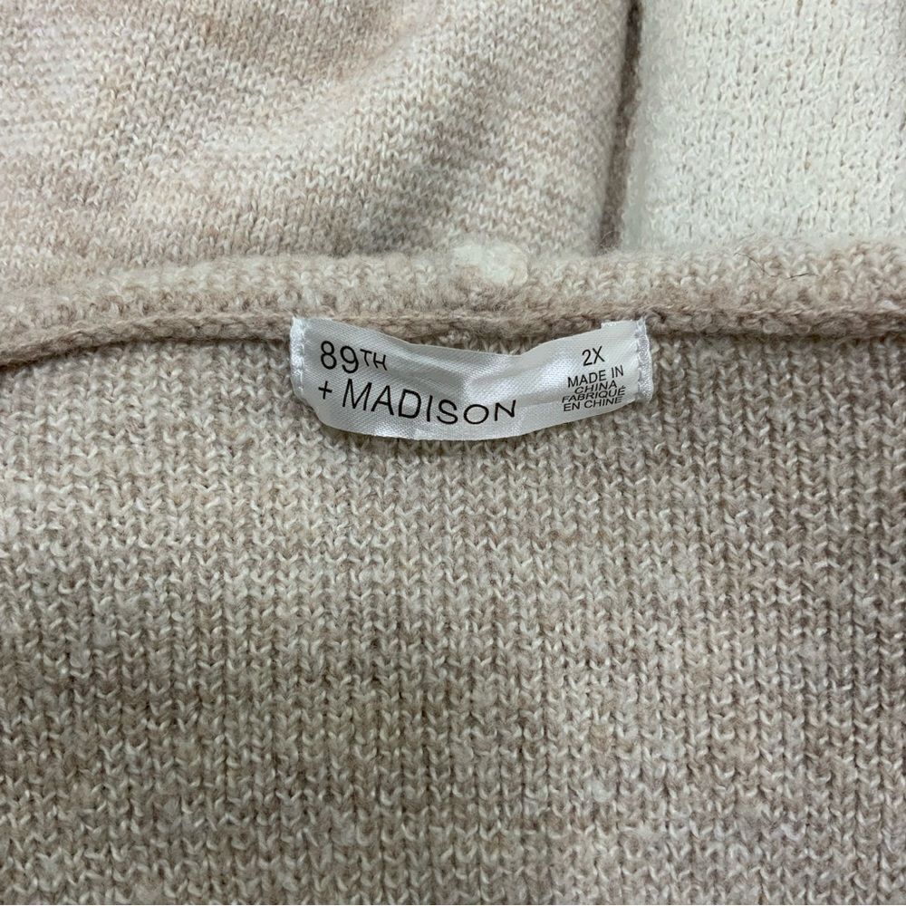 89th + MADISON plaid open cardigan sweater - Picture 5 of 5